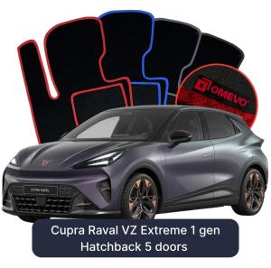 Dywaniki Welurowe OMEVO do Cupra Raval VZ Extreme 1 gen Hatchback 5 drzwi (2026-2027)