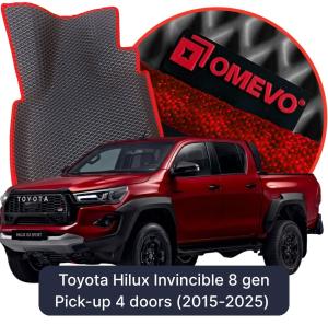 OMEVO 5D Pro EVA Dywaniki do Toyota Hilux Invincible 8 gen Pick-up 4 drzwi (2015-2025)