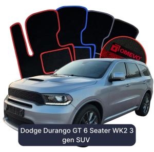Dywaniki Welurowe OMEVO do Dodge Durango GT 6-osobowy WK2 3 gen SUV (2010-2026)