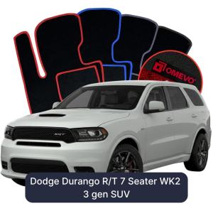 Dywaniki Welurowe OMEVO do Dodge Durango R/T 7-osobowy WK2 3 gen SUV (2010-2026)