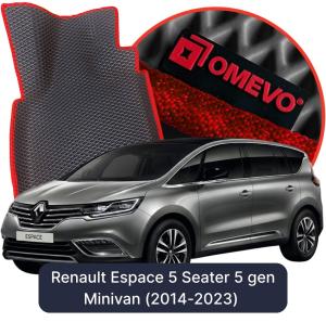 OMEVO 5D Pro EVA Dywaniki do Renault Espace 5-osobowy 5 gen Minivan (2014-2023)