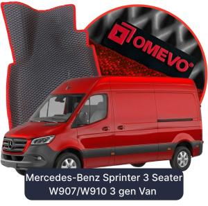 OMEVO 5D Pro EVA Dywaniki do Mercedes-Benz Sprinter 3-osobowy W907/W910 3 gen Van (2018-2026)