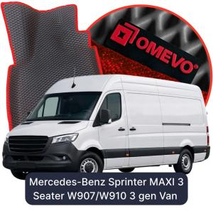 OMEVO 5D Pro EVA Dywaniki do Mercedes-Benz Sprinter MAXI 3-osobowy W907/W910 3 gen Furgon (2018-2026)