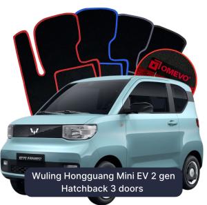 Dywaniki Welurowe OMEVO do Wuling Hongguang Mini EV 2 gen Hatchback 3 drzwi (2025-2027)