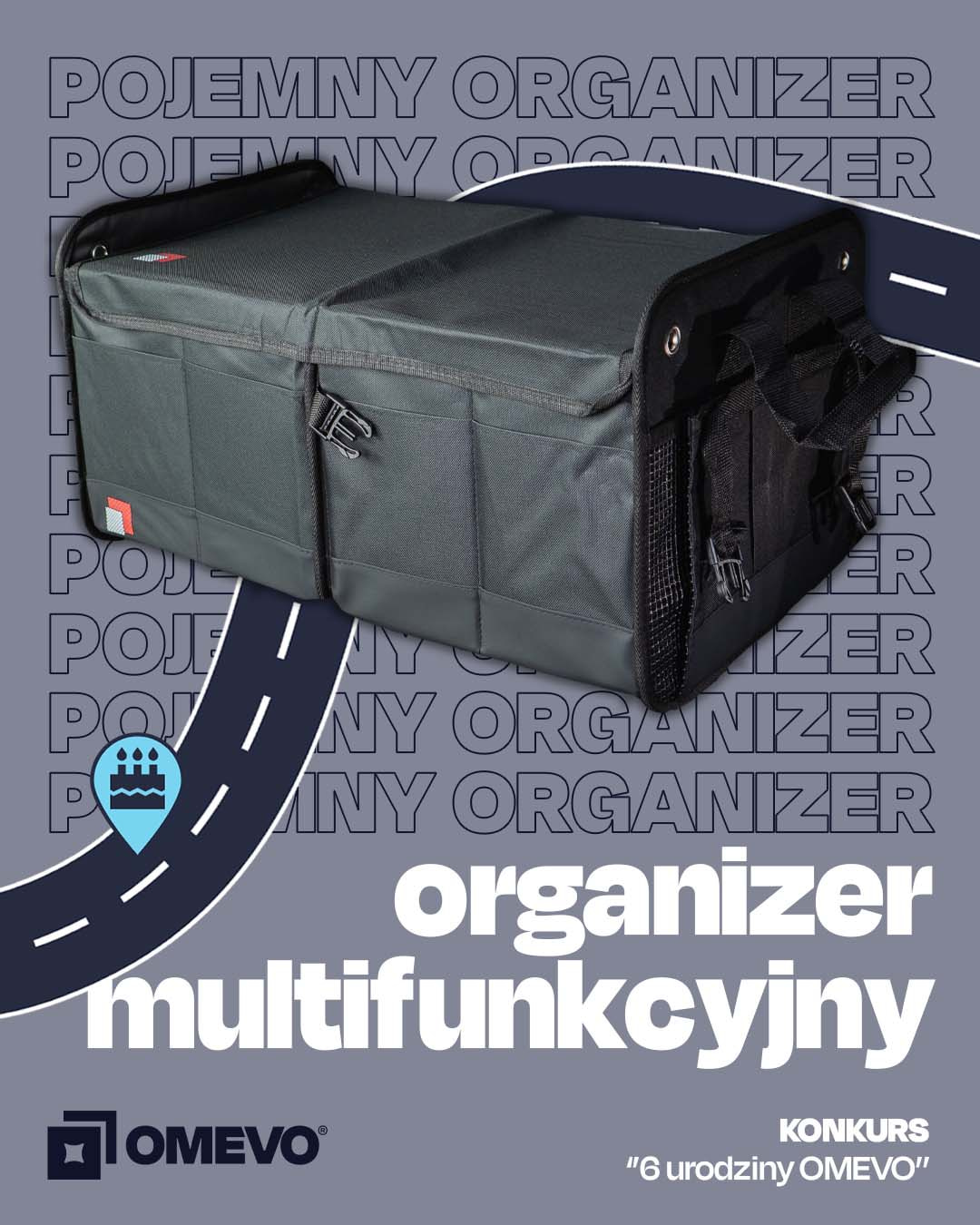 Duży i pojemny organizer poliestrowy BIG